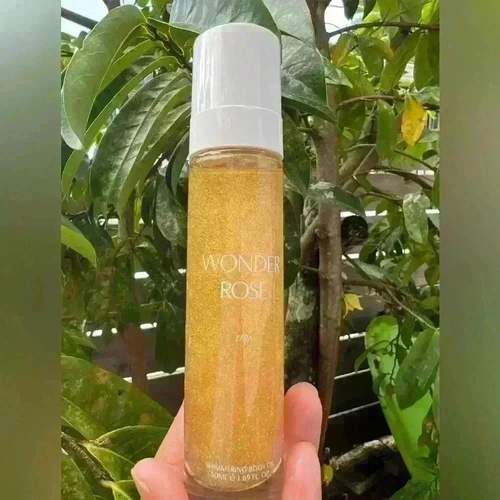 Zara Wonder Rose Shimmering Body Oil Fragrance Moisturizer 50ml‎ 1.69 oz
